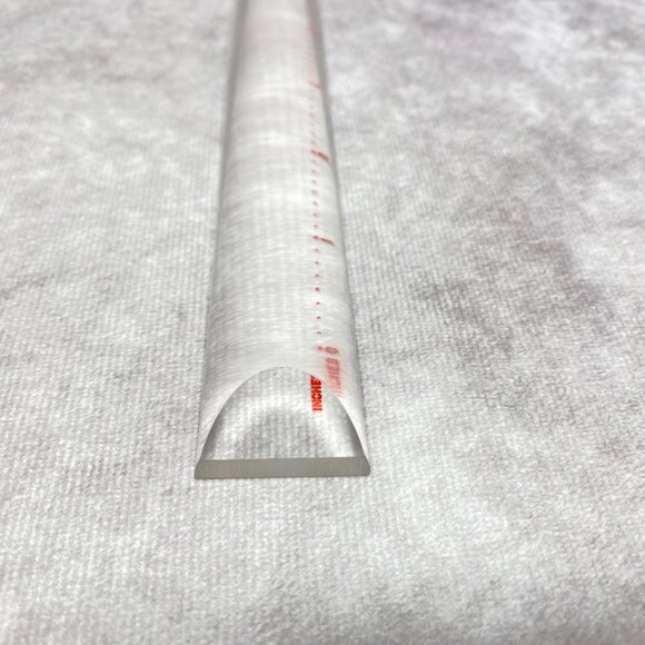 Bausch & Lomb Acrylic Magnifying Ruler With Black Case 8" Durable Optical Tool - Picture 12 of 15